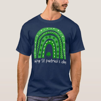 T-shirt Joyeux St patrick de jour Rainbow Lucky Leopard Sh
