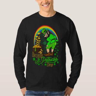 T-shirt Joyeux St Patrick S Day Shamrock Graphisme Hommes 