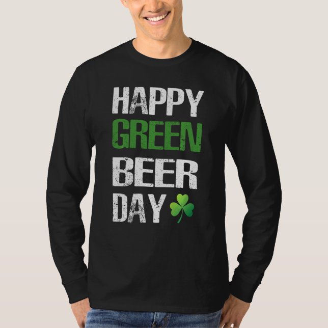 T-shirt Joyeux St Patrick's Day Funny Green Beer Irish Dri (Devant)