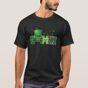 T-shirt Joyeux St Patrick's Day Funny Video Gamer Lepre. C