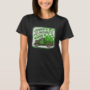 T-shirt Joyeux St Patrick's Day Leopard Shamrock Farm