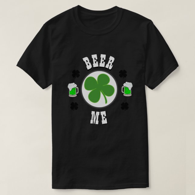 T-shirt Joyeux St Patrick's Day Mens Novelty Fashion BEER (Design devant)