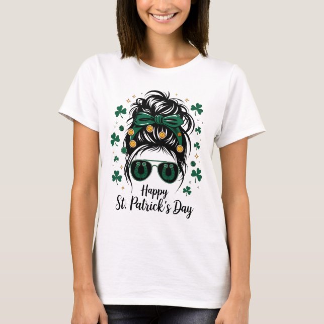 T-shirt Joyeux St. Patricks Day Shamrock Irish Saint Patri (Devant)
