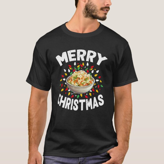 T-shirt Joyeux Sweaters de Noël Drôle Nourriture Amant Ran (Devant)