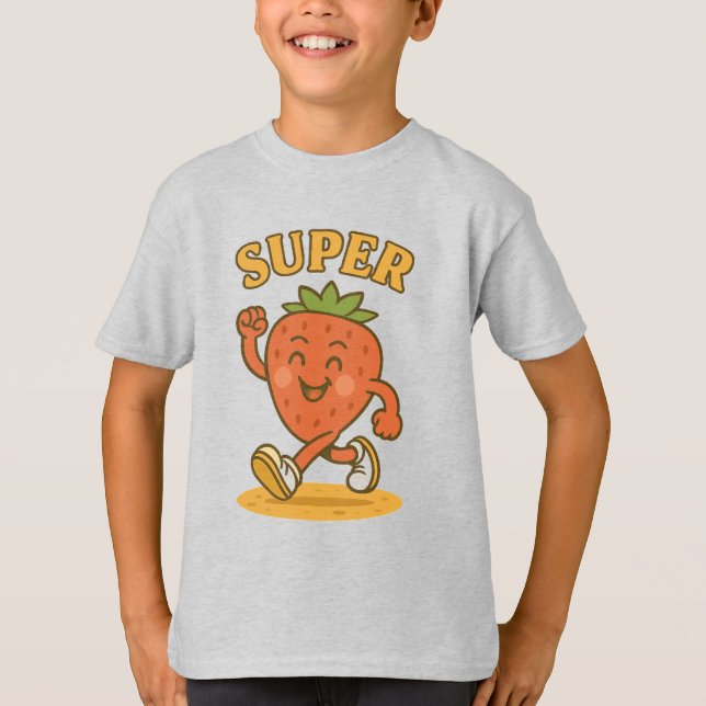 T-shirt Joyeux thé aux fraises - Sweet & Smiley! (Devant)