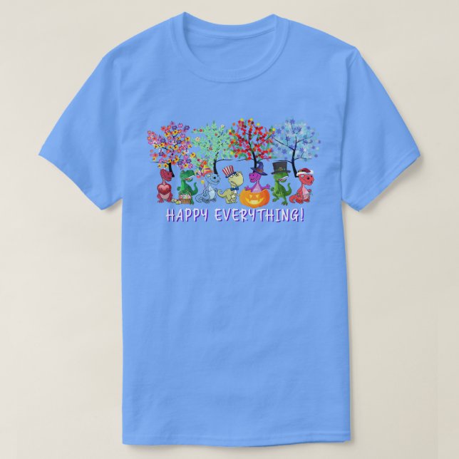 T-shirt Joyeux Tout Dinosaure T Re Toutes Les Saisons Tout (Design devant)