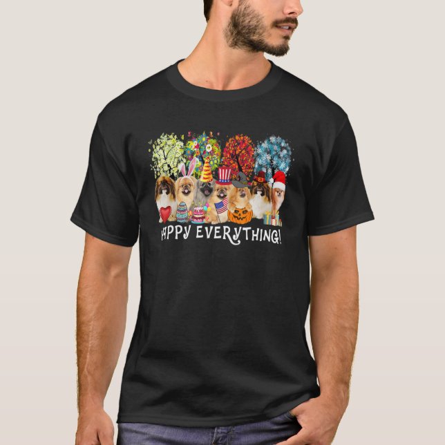 T-shirt Joyeux Tout Pekingese Chien saisons toute l'année  (Devant)