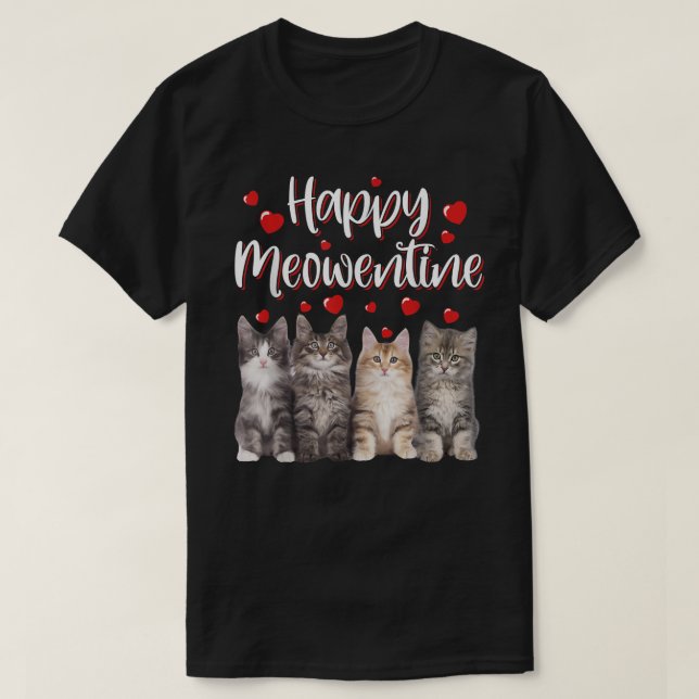 T-shirt Joyeux Valentin 2022 Cute Cats Kitten Matchin (Design devant)