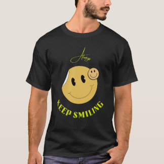 T-shirt Joyeux visage de Smilie Jaune