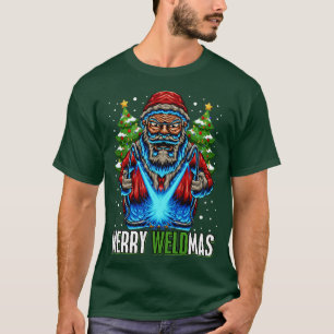 T-shirt Joyeux Weldmas Christmas Welder