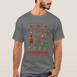 T-shirt Joyeux Xmas Setter irlandais Douleur moche Santa H