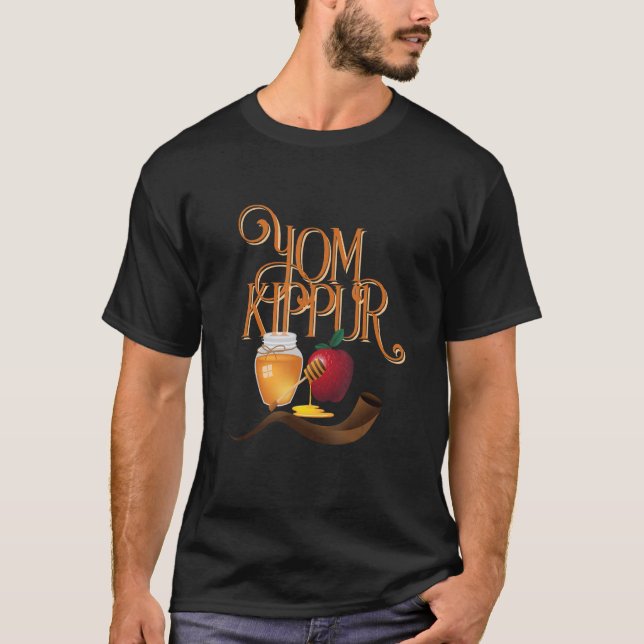 T-shirt Joyeux Yom Kippour Jour Juif De L'Expiation (Devant)