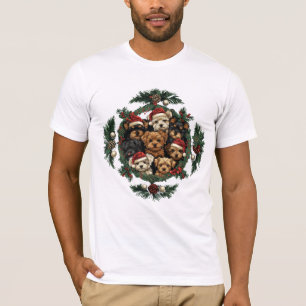 T-shirt Joyeux Yorkshire Terrier Chiens de Noël