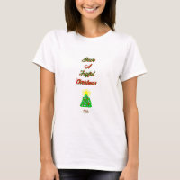 Joyful Christmas Women's White Basic T Shirt