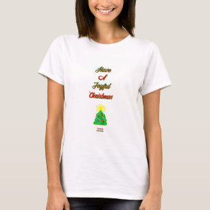 T-shirt Joyful Christmas Women's White Basic T Shirt