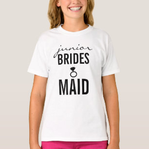 T - Shirt - Jr. Bridesmaid (Bling) White