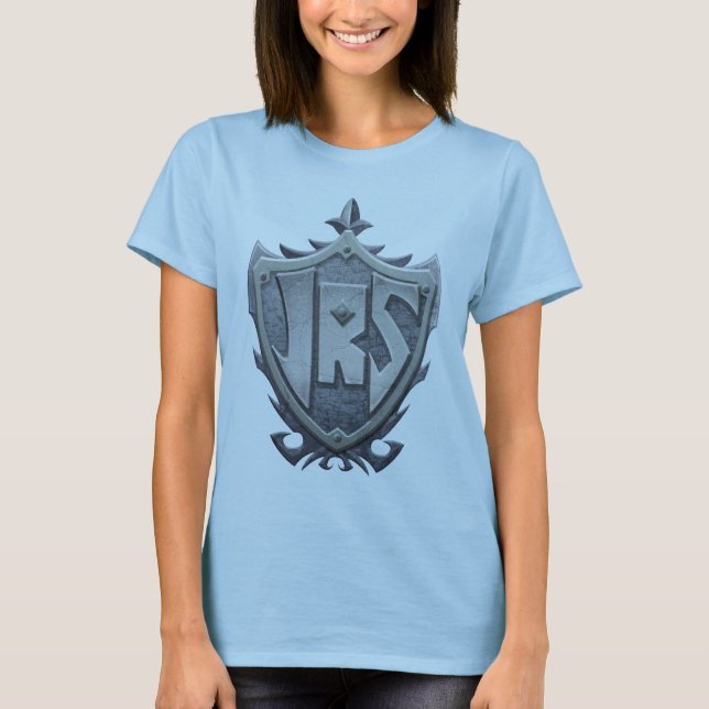 T-shirt JRS : Le bébé des femmes - poupée, bleue (Devant)