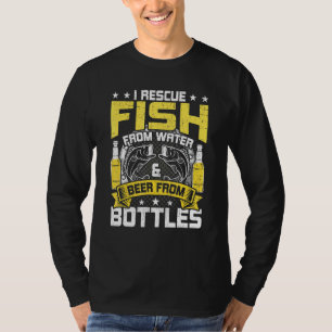 T-shirt J'Secourt Du Poisson De La Bière D'Eau De La Boute