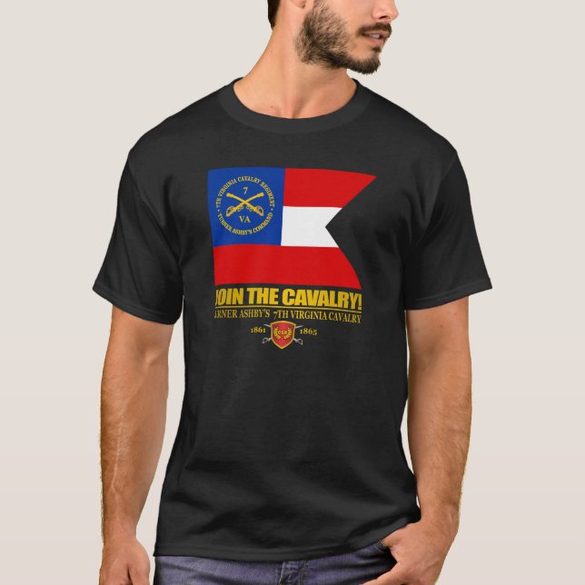 T-shirt JTC (7e cavalerie de Virginie de Turner Ashby) (Devant)