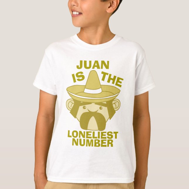 T-shirt Juan est le numéro le plus solitaire (Devant)