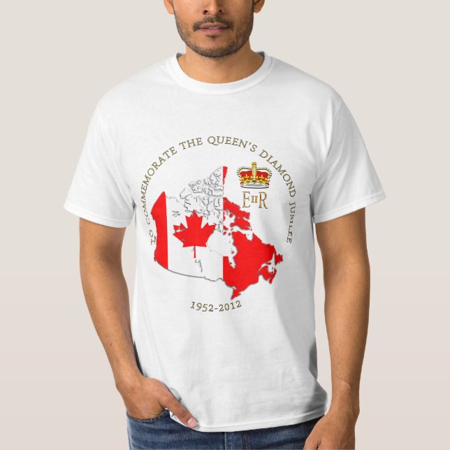 T-shirt Jubilé de diamant Canada (Devant)