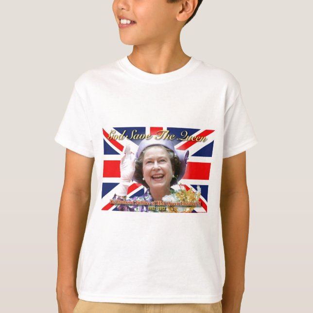 T-shirt Jubilé de diamant de S.M. la Reine Elizabeth II (Devant)