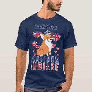 T-shirt Jubilé de la reine britannique en platine, 70 ans