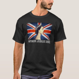 T-shirt Jubilé de platine de la reine britannique 70e anni