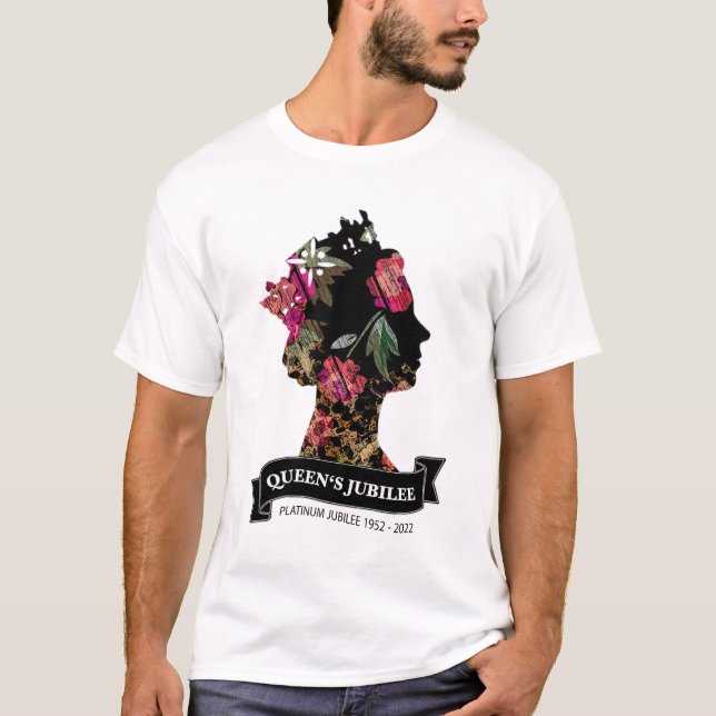 T-shirt Jubilé de platine de la reine Elizabeth II (Devant)