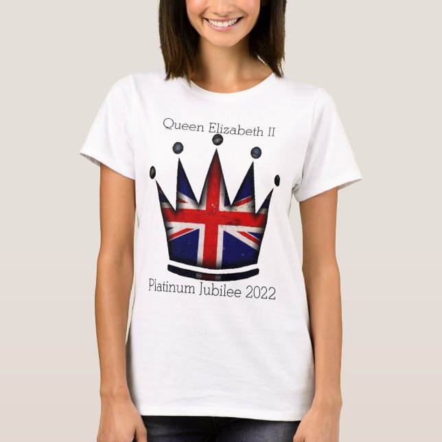 T-shirt Jubilé de platine de la reine Elizabeth II (Devant)