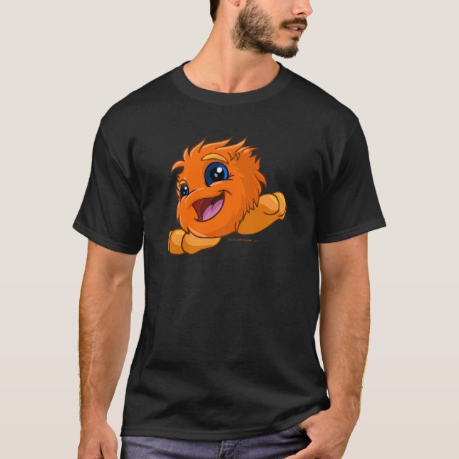 T-shirt JubJub orange heureux (Devant)