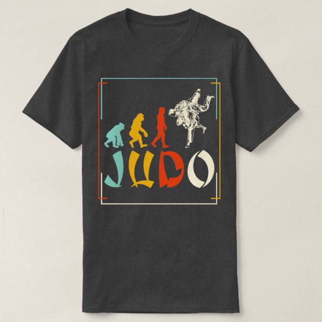 T-shirt Judoist Evolution Judoka Cadeau Judo (Design devant)