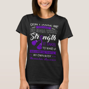 T-shirt Juge-moi Non - Violet Ribbon Fibromyalgie sensibil