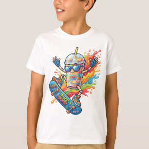 T-shirt Juice Skate Rider Conception de streetwear estiv