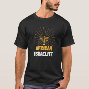 T-shirt Juif hébreu Israël Menorah Africain Israélite