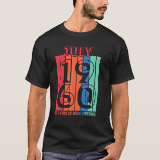 T-shirt Juillet 1960 62 Année D'Être Incroyable 2