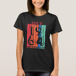T-shirt Juillet 1964 58 Année D'Être Incroyable 1