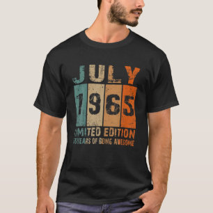 T-shirt Juillet 1965 Edition Limitée 56E Anniversaire 56 A