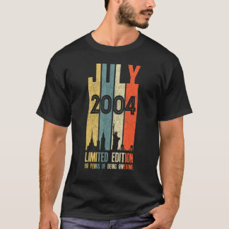 T-shirt Juillet 2004 19 Anniversaire 19 Anniversaire 2004
