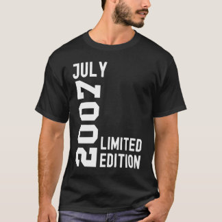 T-shirt Juillet 2007 Bonne fête d'anniversaire