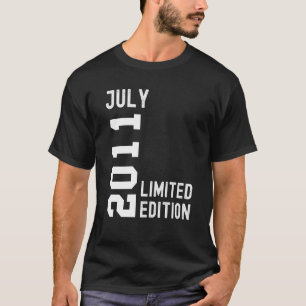 T-shirt Juillet 2011 Bonne fête d'anniversaire