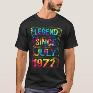 T-shirt Juillet 50 ans depuis 1972 50e anniversaire Cravat