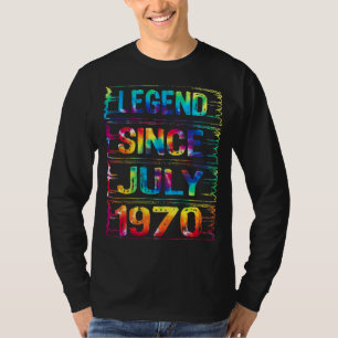 T-shirt Juillet 52 ans depuis 1970 52e anniversaire Cravat