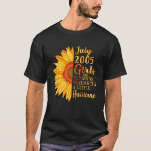 T-shirt Juillet Filles 2005 18e anniversaire 18 ans