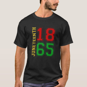 T-shirt Juin 1865 Noir Fier Africain-Américain Pour Juin
