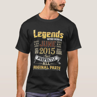 T-shirt Juin 2015 7 Ans 7 Anniversaires Légendes Sont Nés