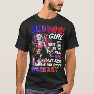 T-shirt Juin Fille fou côté