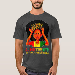 T-shirt Juin Le 11 Juin Est Ma Fête De L'Indépendance Fill