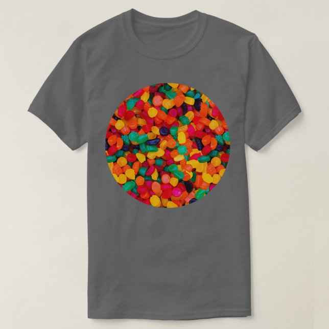 T-shirt Jujube Gummy Real Candy Pattern  (Design devant)