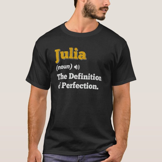 T-shirt Julia Nom du cadeau Nom de l'anniversaire personna (Devant)